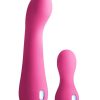 Inya Couplet Rechargeable Silicone Vibrators (2pc Set) - Pink
