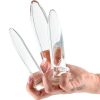Crystal Trainer Glass Anal Plugs Kit (3pc Set) - Clear - Image 3