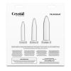 Crystal Trainer Glass Anal Plugs Kit (3pc Set) - Clear - Image 4