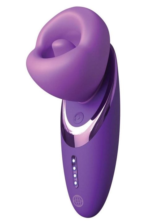 Fantasy for Her Pleasure Sucker Rechargeable Silicone Clitoral Stimulator - Purple