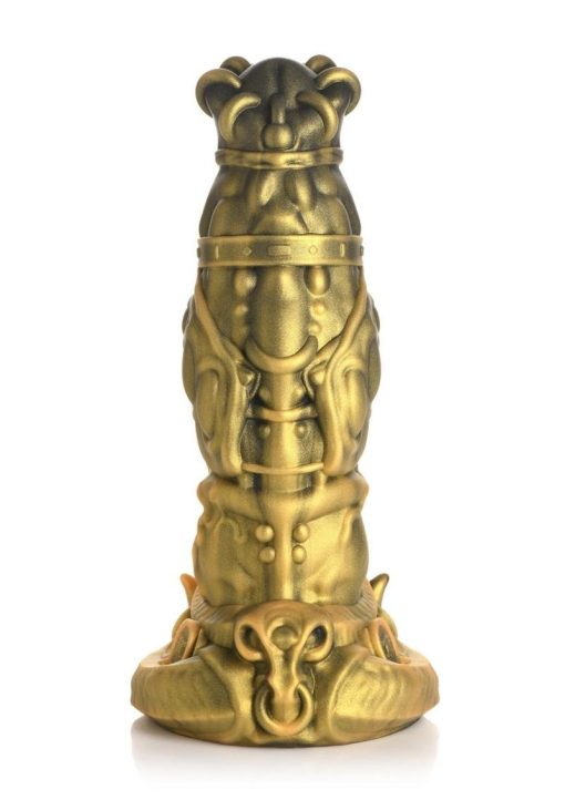 Creature Cock King Minotaur Silicone Dildo - Gold - Image 3