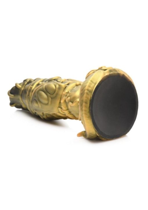 Creature Cock King Minotaur Silicone Dildo - Gold - Image 4