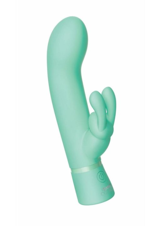 The Rabbit Company The Travel Rabbit Rechargeable Silicone Vibrator - Aqua - Image 4