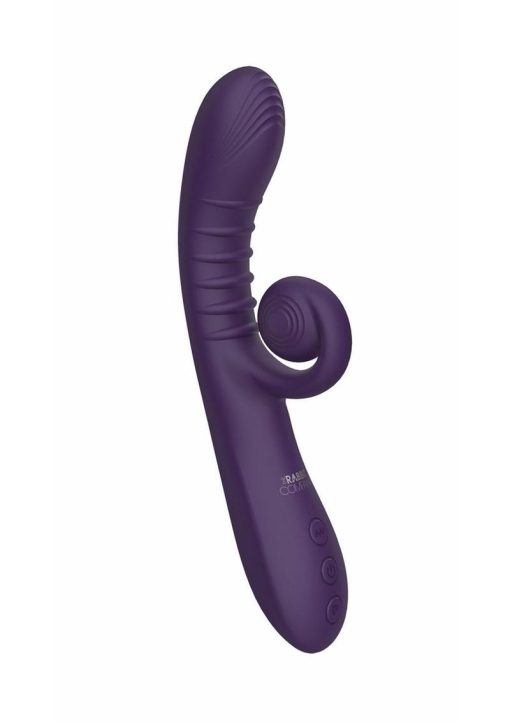 The Rabbit Company The Rolling Rabbit Rechargeable Silicone Vibrator - Purple - Image 3
