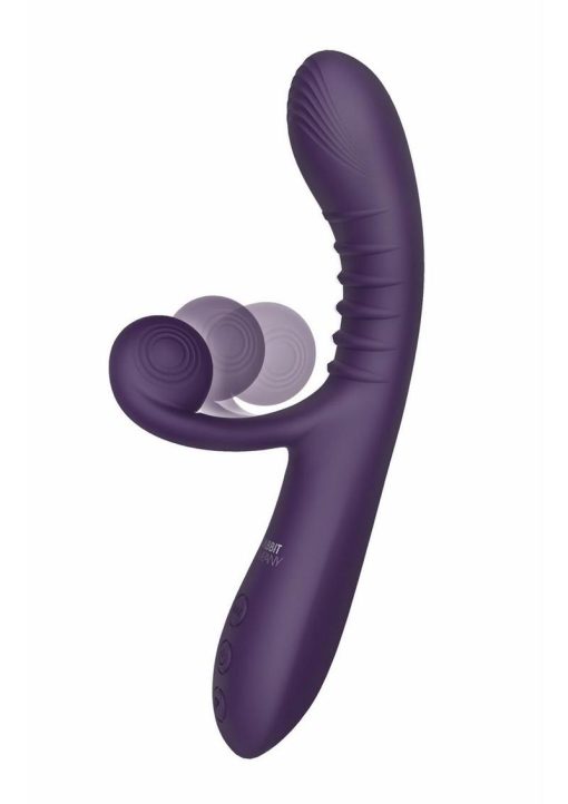 The Rabbit Company The Rolling Rabbit Rechargeable Silicone Vibrator - Purple - Image 4