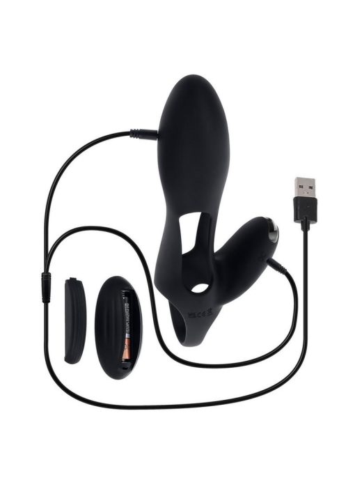 Zero Tolerance Nautilus Rechargeable Silicone Dual Cock Ring - Black - Image 3