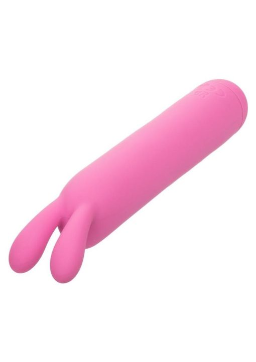 First Time Rechargeable Silicone Flicker Rabbit Vibrator - Pink - Image 3