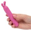First Time Rechargeable Silicone Flicker Rabbit Vibrator - Pink - Image 4