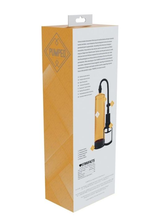 Pumped Basic Pump 2 Water Resistant Silicone Penis Pump - Orange - Image 3