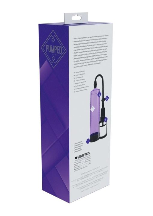 Pumped Basic Pump 2 Water Resistant Silicone Penis Pump - Purple - Image 3