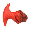 Creature Cocks Dragonspawn Silicone Butt Plug - Large - Red - Image 3