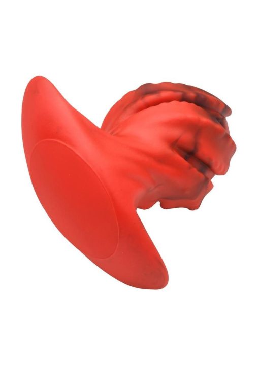 Creature Cocks Dragonspawn Silicone Butt Plug - Large - Red - Image 4