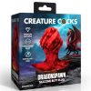 Creature Cocks Dragonspawn Silicone Butt Plug - Medium - Red