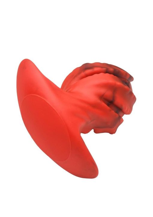 Creature Cocks Dragonspawn Silicone Butt Plug - Medium - Red - Image 4