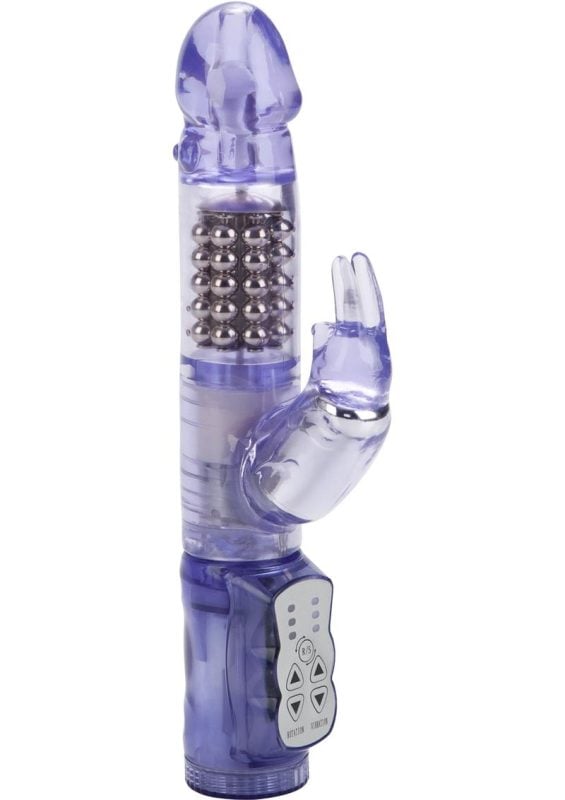 Jack Rabbit Beaded Rabbit Vibrator- Purple