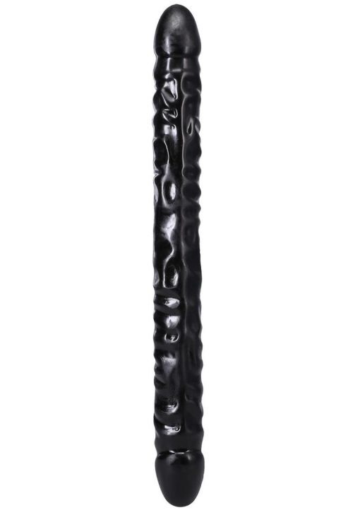 Classic Double Header Veined Dong 18 Inch Black - Image 3