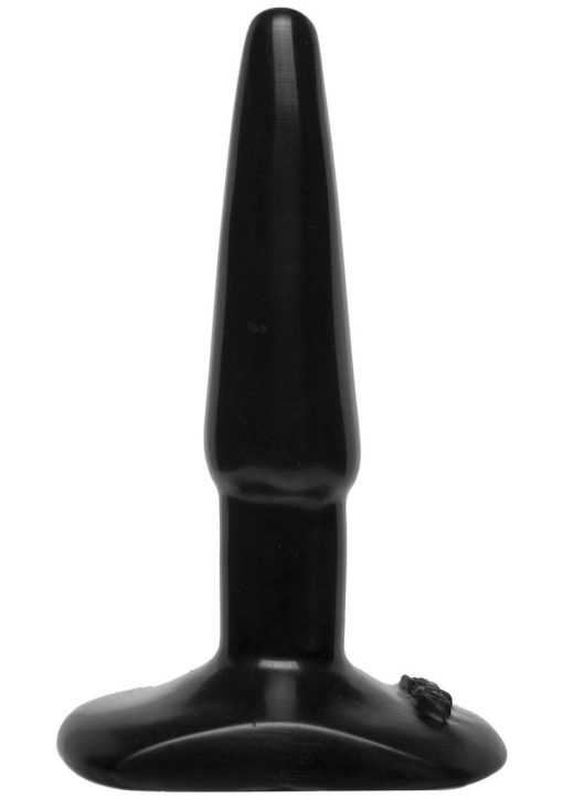 Classic Butt Plug Small Sil A Gel 4.5 Inch Black - Image 3