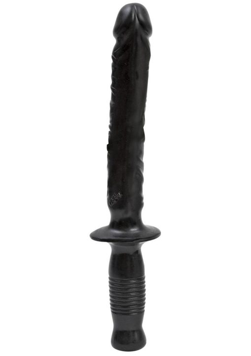 The Man Handler Sex Wand Dong Sil A Gel 10 Inch Black - Image 4