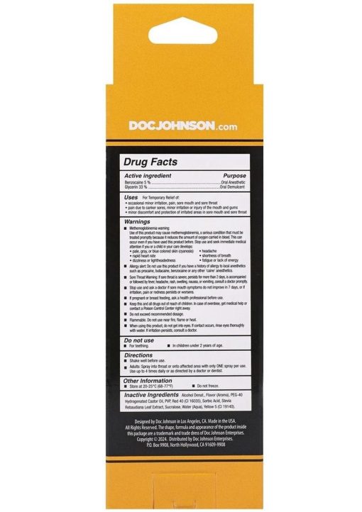 GoodHead Deep Throat Oral Anesthetic Spray - Mango 2oz - Image 4