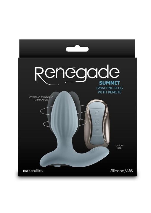 Renegade Summit Rechargeable Silicone Prostate Stimulator - Gray