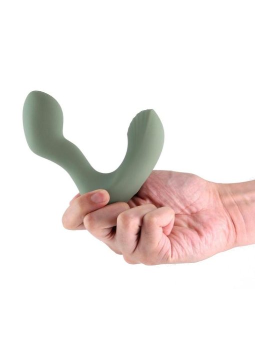 Renegade Outlaw Rechargeable Silicone Prostate Stimulator - Green - Image 3