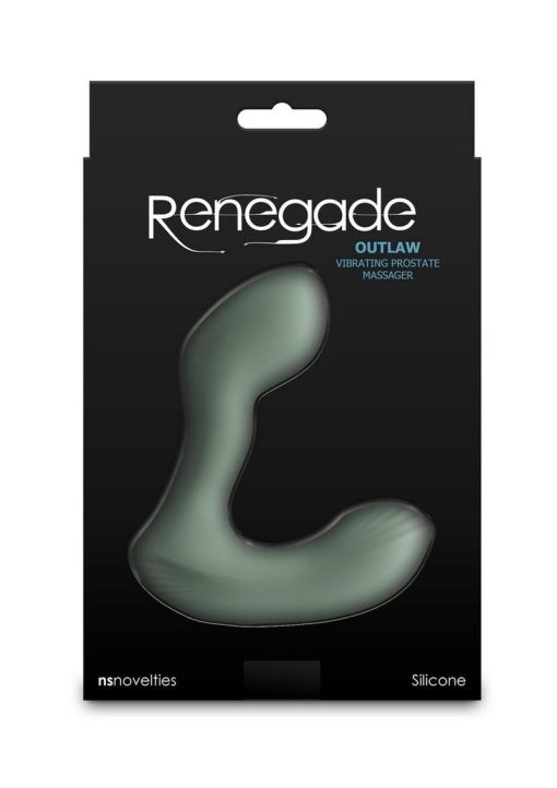 Renegade Outlaw Rechargeable Silicone Prostate Stimulator - Green - Image 4