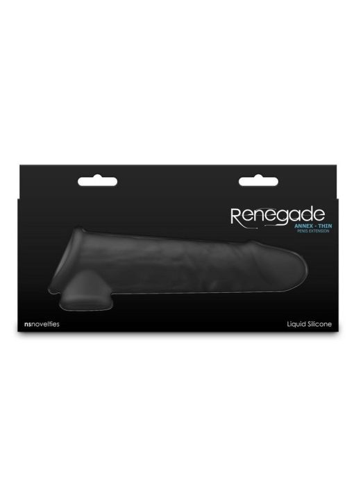 Renegade Annex Silicone Penis Extension - Thin - Chocolate - Image 4