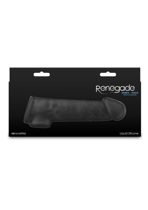 Renegade Annex Silicone Penis Extension - Thick - Chocolate - Image 4