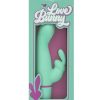 Love Bunny Rockin G Bunny Rechargeable Silicone Rocking Motion G-Spot Rabbit Vibrator - Green/Purple