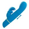 Love Bunny Beaded G Bunny Rechargeable Silicone Beaded Motion G-Spot Rabbit Vibrator - Blue/Yellow