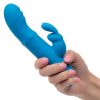Love Bunny Beaded G Bunny Rechargeable Silicone Beaded Motion G-Spot Rabbit Vibrator - Blue/Yellow - Image 4