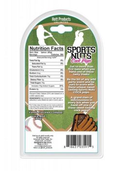 Sports Nuts Cock Pop Baseballs - Vanilla