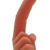 Finger Fest Trigger Silicone Dildo - Caramel