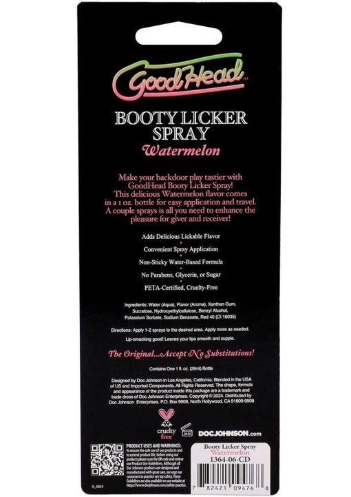 GoodHead Booty Licker Spray - Watermeon 1oz - Image 4