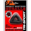 Oxballs Tri-Sport 3 Ring 3 Sized Cock Sling Night Edition - Black