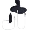 Playboy Sittin And Spinnin Rechargeable Silicone Vibrator with Remote Control - Black - Image 4