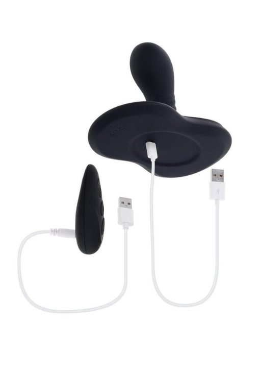 Playboy Sittin And Spinnin Rechargeable Silicone Vibrator with Remote Control - Black - Image 4