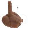 Easy Rider Thrusting Rechargeable Vibrator - Chocolate - Image 4