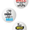 Balls Deep Funny Slogan Golf Balls (3 Pack) - Assorted