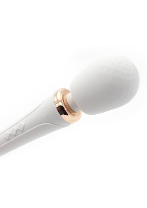 Pixey Aquawand Rechargeable Silicone Body Wand - White Edition - Image 4