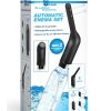 Cleanstream Automatic Rechargeable Enema Set - Black/Clear