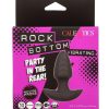 Rock Bottom Vibrating Rotating Probe Rechargeable Silicone Anal Vibrator - Black