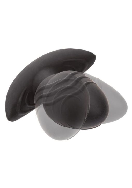 Rock Bottom Vibrating Rotating Probe Rechargeable Silicone Anal Vibrator - Black - Image 3