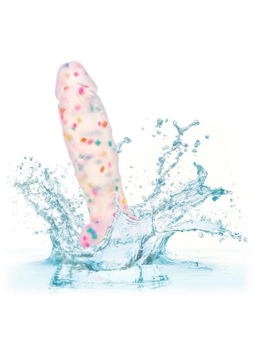 Party Boy Silicone Studs Dong with Suction Cup 5.25in Insert - Multicolor - Image 4