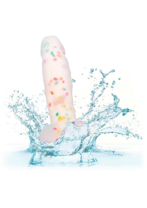 Party Boy Silicone Studs Dong with Suction Cup 6in Insert - Multicolor - Image 4