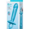B-Vibe Butties Lil Dil Silicone Anal Dildo - Blue