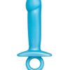 B-Vibe Butties Lil Dil Silicone Anal Dildo - Blue