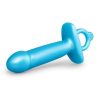 B-Vibe Butties Lil Dil Silicone Anal Dildo - Blue - Image 3