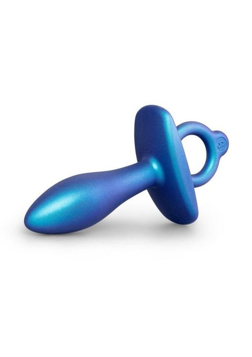 B-Vibe Butties Slide Silicone Butt Plug - Navy Blue - Image 3