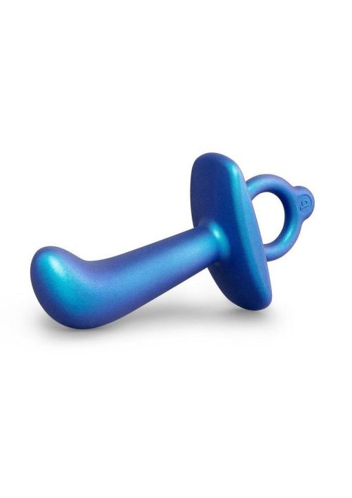 B-Vibe Butties Thumb Silicone Prostate Plug - Navy Blue - Image 3